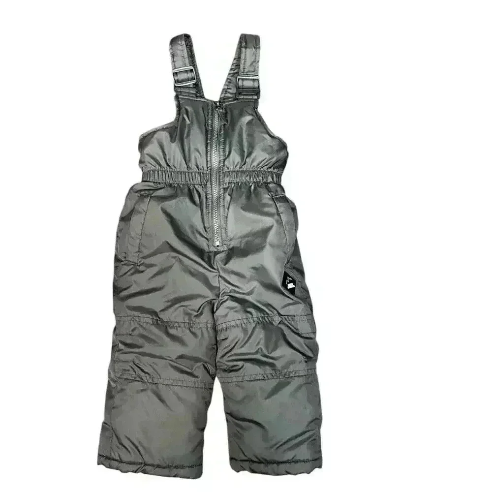 Ixtreme Outfitters Kids Sz 12M Gray Snow Pants Overalls Ski Bib